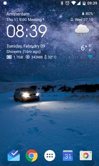 Download Apk Transparent clock and weather Android